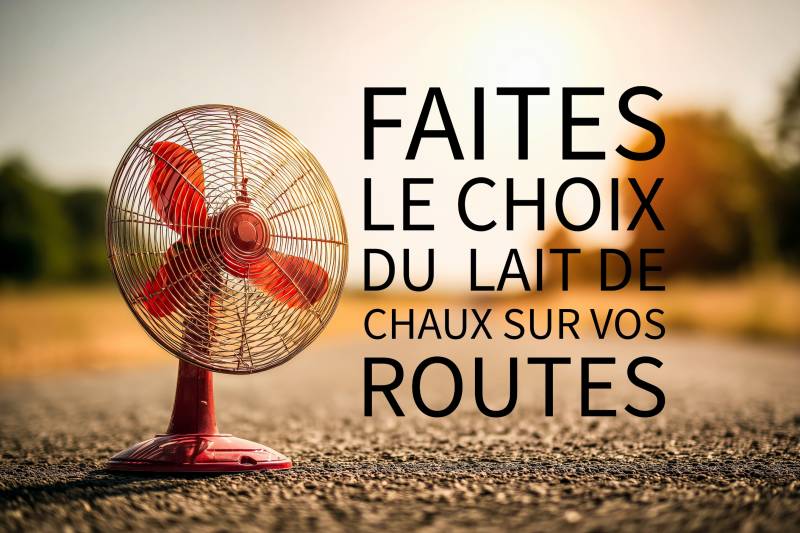 La lait de chaux en période de canicule sur vos routes