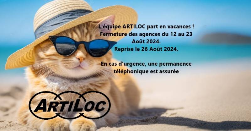 FERMETURE ARTILOC AOUT 2024